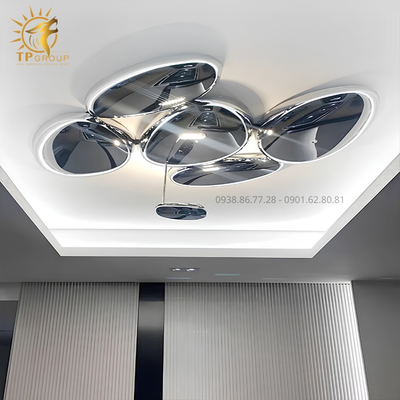 Đèn Ốp Trần Hiện Đại TPG-019 Skydro – Giọt Nước Điêu Khắc Ánh Sáng Cho Không Gian Thượng Lưu