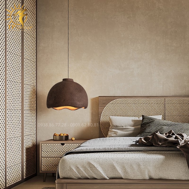 Đèn Thả Trần Wabi-Sabi TPG-DT050 8 Đèn Thả Trần Wabi-sabi TPG-T050: Vẻ Đẹp Nguyên Bản Từ Đường Cong Lượn Sóng Nâng Tầm Không Gian Thiền Định