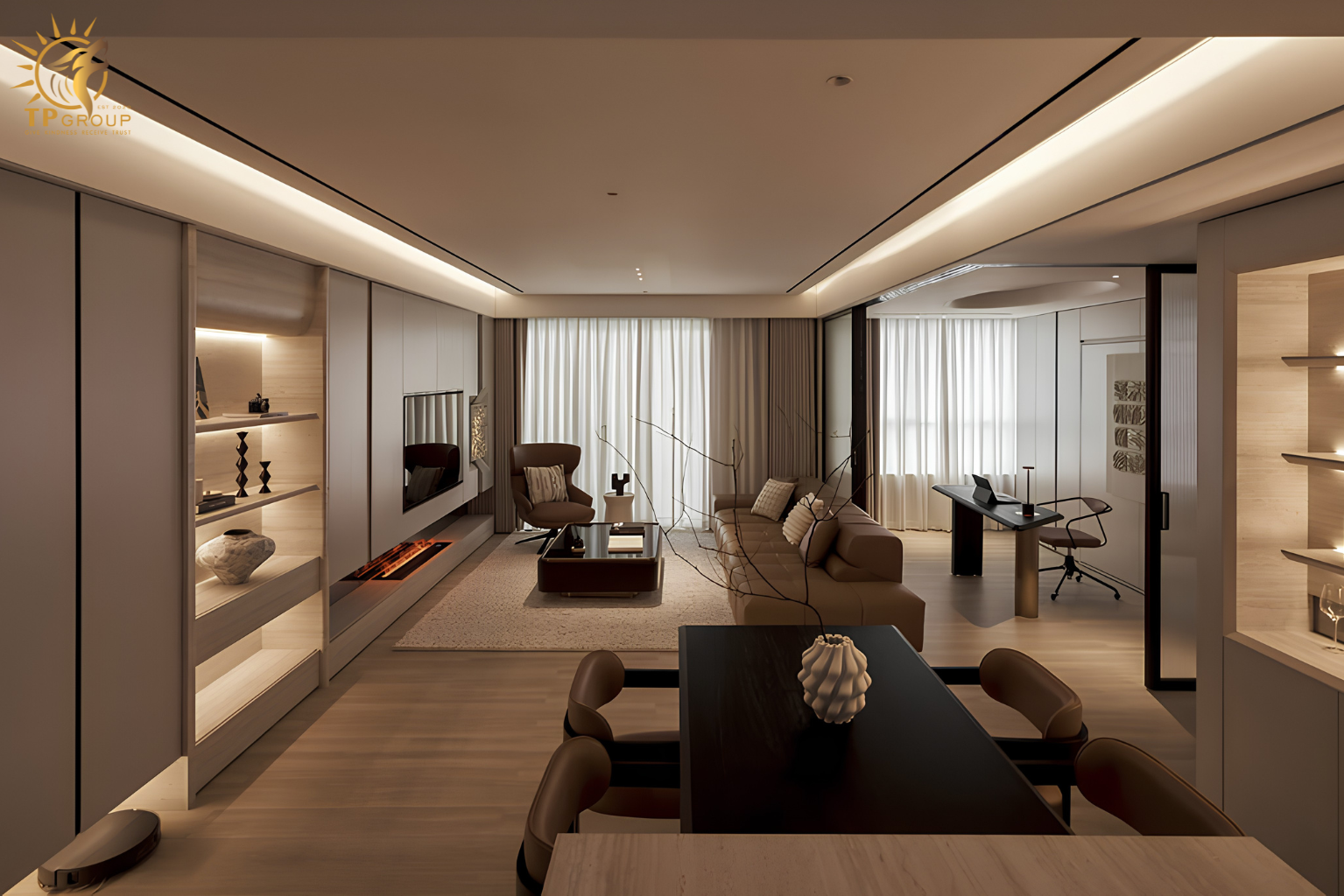 Thi Công Đèn Nội Thất Căn Hộ Vista Verde Trọn Gói Cùng TP Group 1 14 1