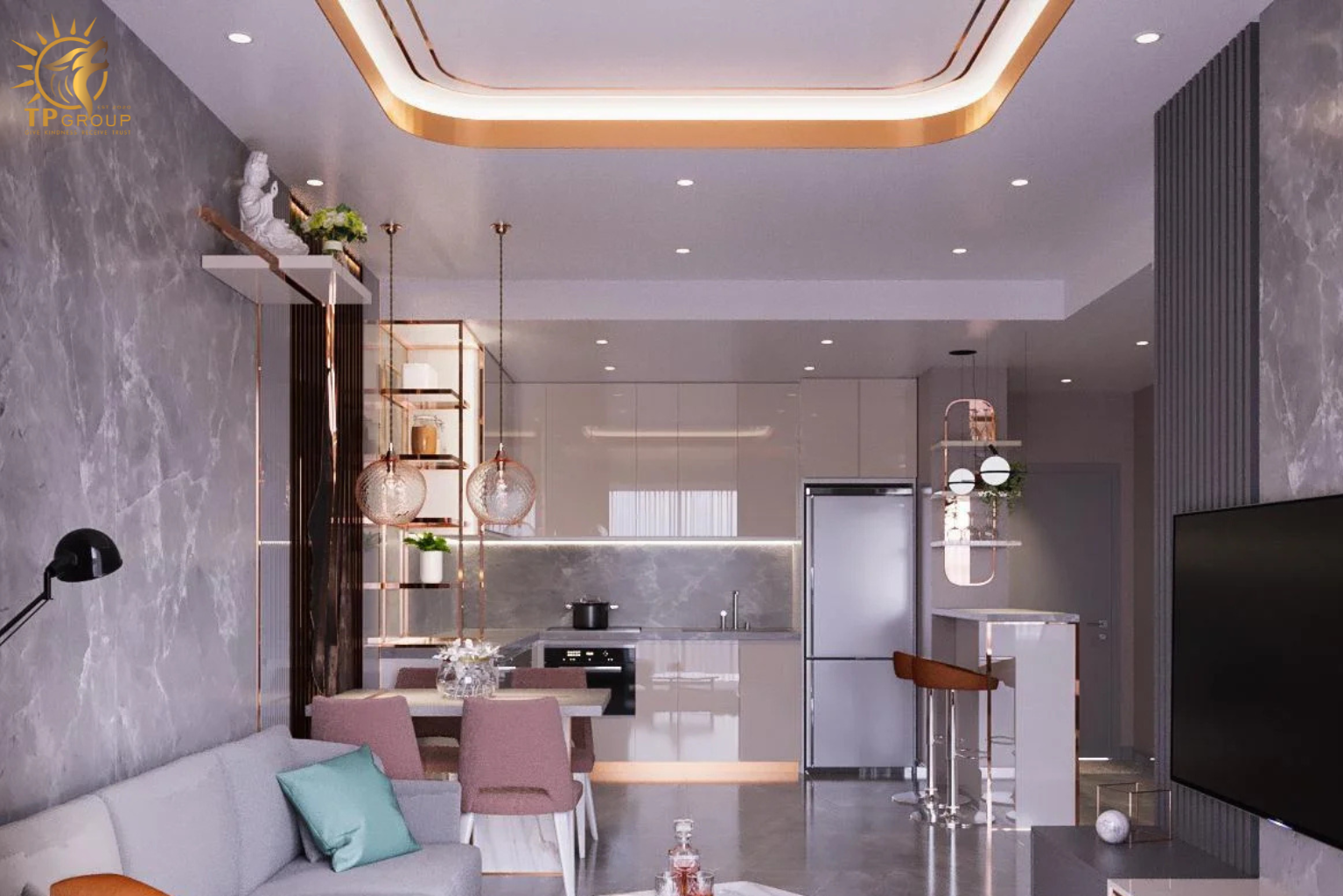 Thi Công Đèn Nội Thất Căn Hộ Vista Verde Trọn Gói Cùng TP Group 3 17
