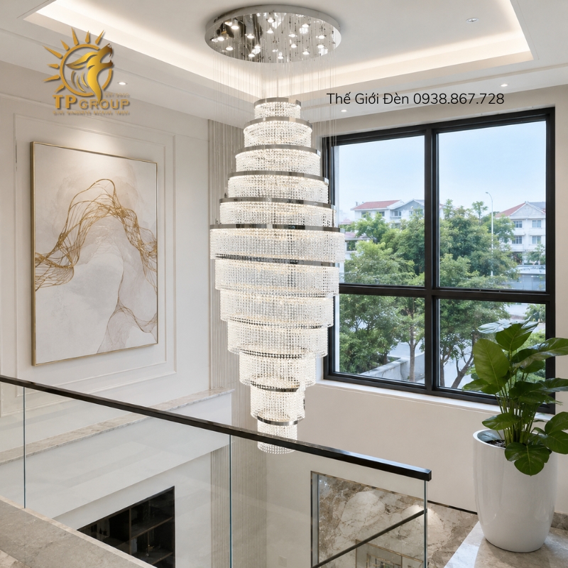 Đèn thả thông tầng pha lê TPG-DC882