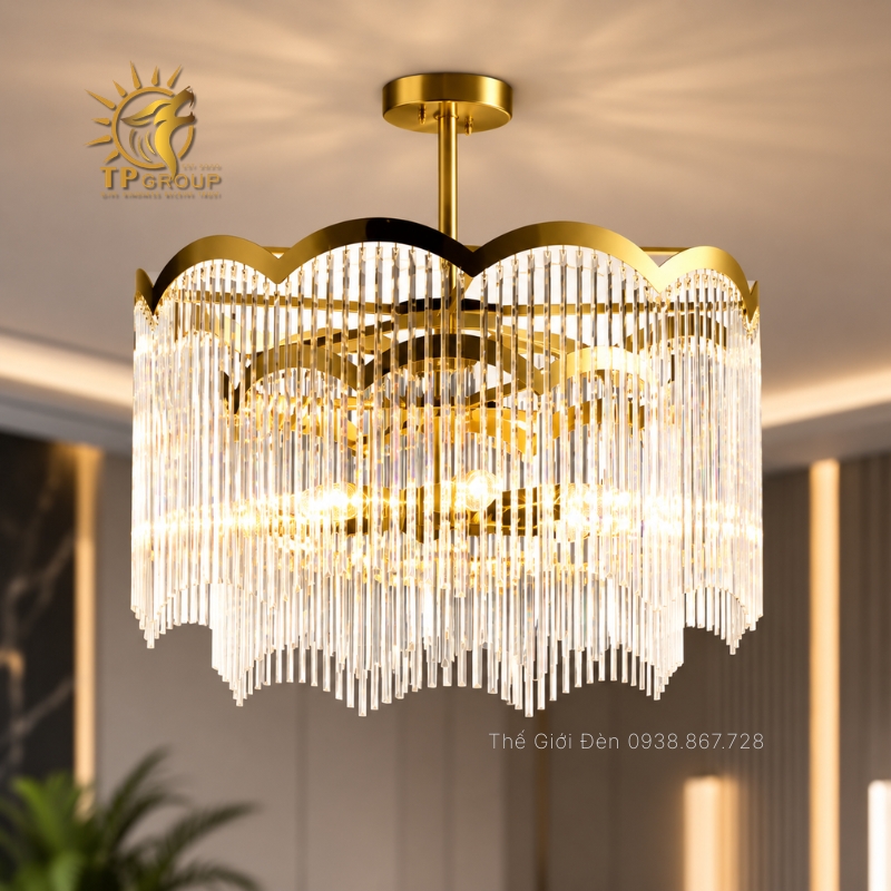 Đèn Chùm Pha Lê Cao Cấp TPG-DC558 Phòng Khách