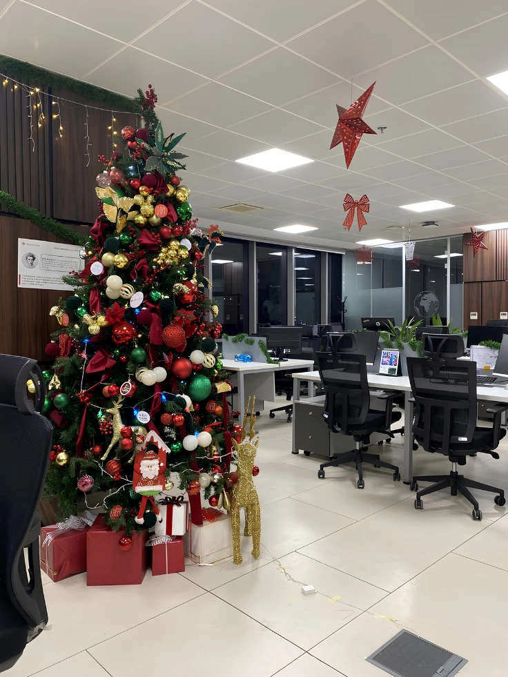 Trang trí noel khu vực sinh hoạt chung & Pantry