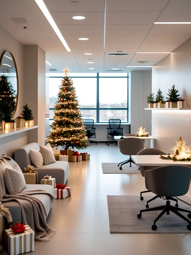 Trang trí noel khu vực sinh hoạt chung & Pantry