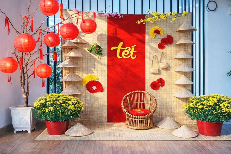 30+ Phong Cách Trang Trí Tết Xưa Và Tết Hiện Đại Đẹp, Ấn Tượng 8 Trang tri Tet voi non la