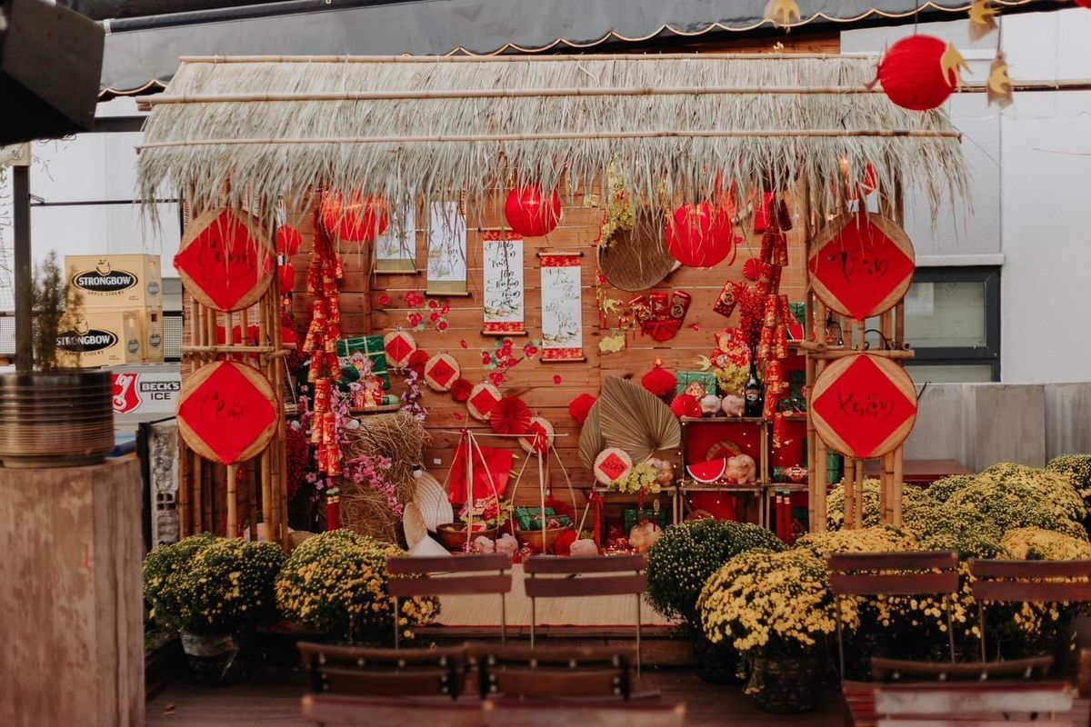 30+ Phong Cách Trang Trí Tết Xưa Và Tết Hiện Đại Đẹp, Ấn Tượng 16 Trang tri Tet voi tieu canh lang que